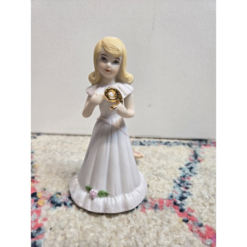 ENESCO Growing Up Birthday Girl Age 9 Blonde with Box and‎ tag vintage